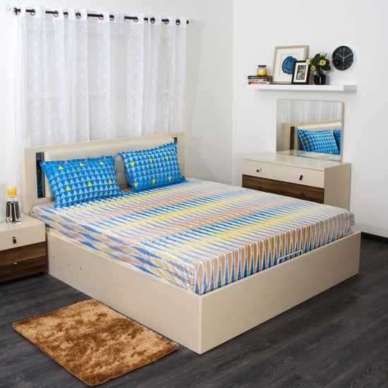 SPACES Allure Printed 3-Pc. Double Bedsheet Set - 274 x 274 cm