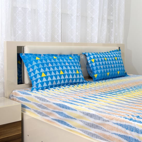 SPACES Allure Printed 3-Pc. Double Bedsheet Set - 274 x 274 cm