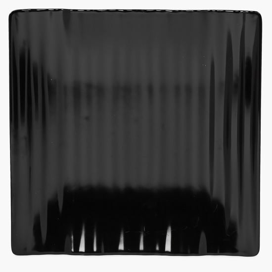 Silvano Black Melamine Swiss Platter - 11.25 Inch
