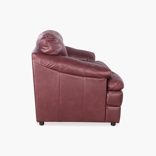 Napster Full Leather Sofa-2 Seater Maroon