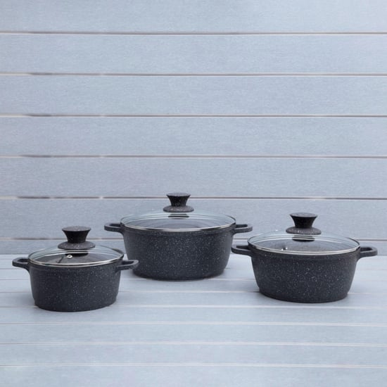 WONDERCHEF Aluminium Textured Casserole -Set Of 6 Pcs