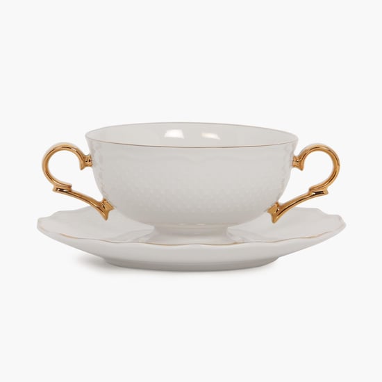Viva Ceramic Soup Cup And Saucer