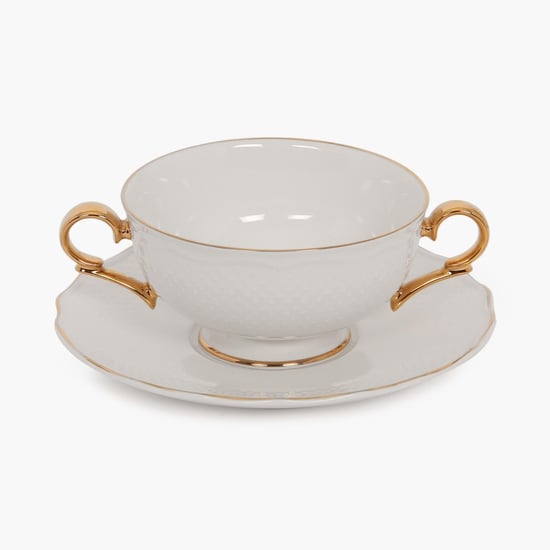 Viva Ceramic Soup Cup And Saucer