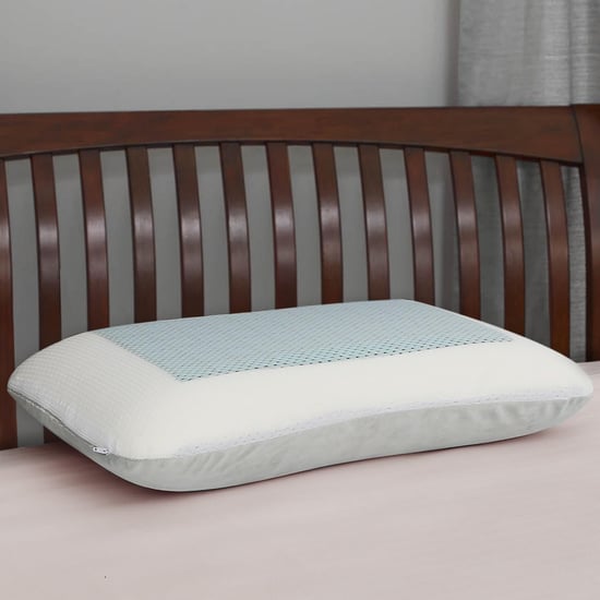 Slumber Textured Memory foam   Pillow Insert  : 55 cm x 35 cm x 12 cm White