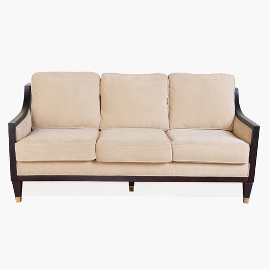 Elvis Fabric 3-Seater Sofa - Beige