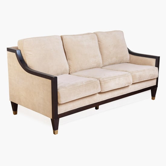 Elvis Fabric 3-Seater Sofa - Beige