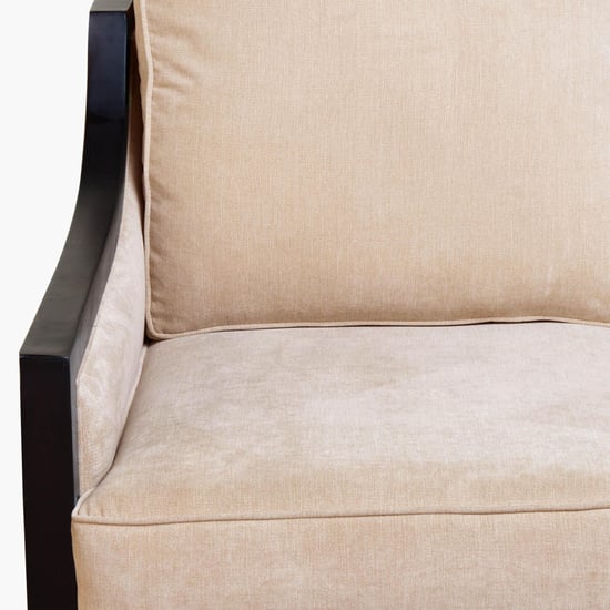 Elvis Fabric 3-Seater Sofa - Beige