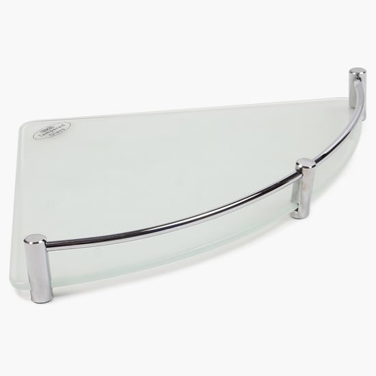 Orion Frosted Glass Corner Shelf