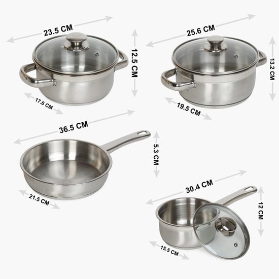 Tuscano Cookware Set- Set Of 7 Pcs.