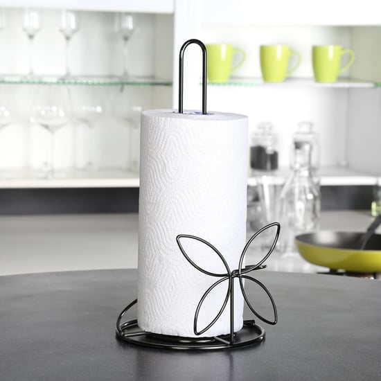Gravel Solid Napkin Holder - Stainless Steel -  Napkin Holder - 18 cm x 15.1 cm x 29.8 cm - Black