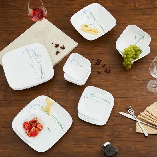 Corelle Shadow Iris 21-Piece Dinner Set