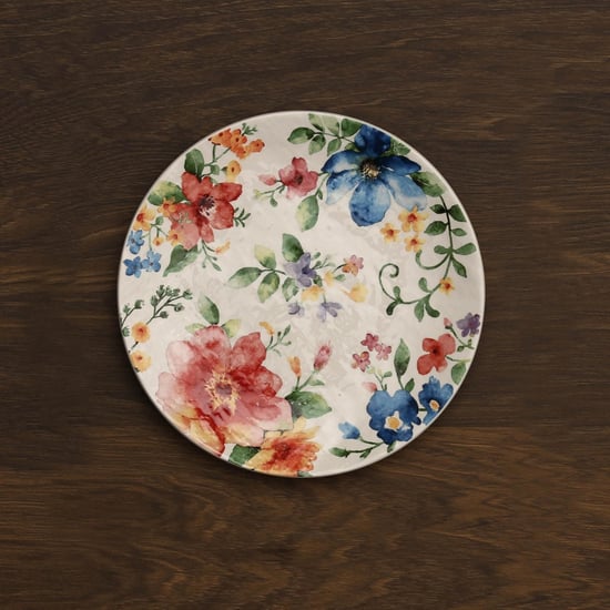 Alora Ceramic Floral Salad Plate - 22cm