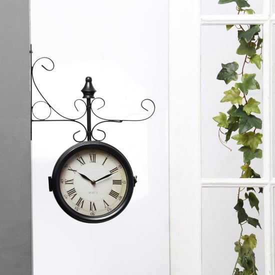 Casablanca Loren Dual Face Antique Station Wall Clock