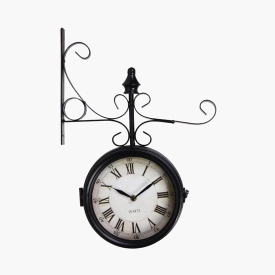 Casablanca Loren Dual Face Antique Station Wall Clock
