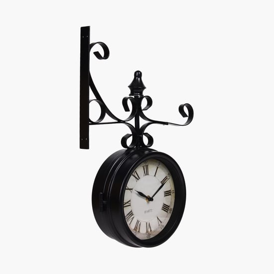 Casablanca Loren Dual Face Antique Station Wall Clock