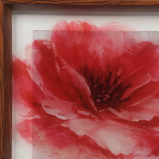 Artistry Floral Glass Painting Frame