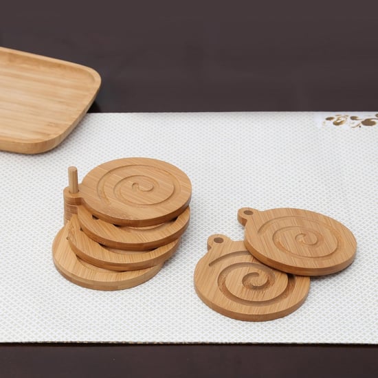 Raisin Set of 6 Bamboo Coasters