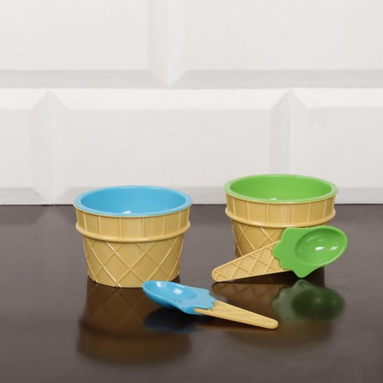 Martini Monacco Ice Cream Cups with 2 spoons - 4 Pcs.