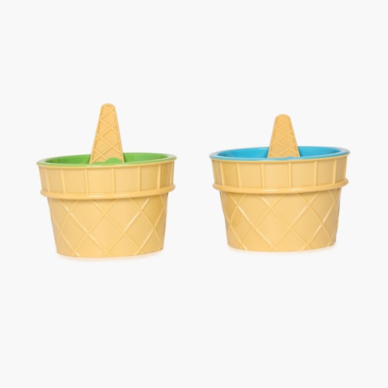 Martini Monacco Ice Cream Cups with 2 spoons - 4 Pcs.