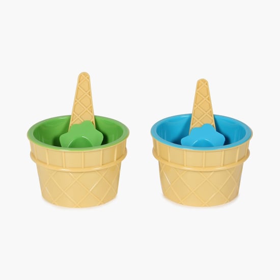 Martini Monacco Ice Cream Cups with 2 spoons - 4 Pcs.