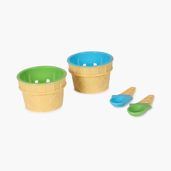 Martini Monacco Ice Cream Cups with 2 spoons - 4 Pcs.