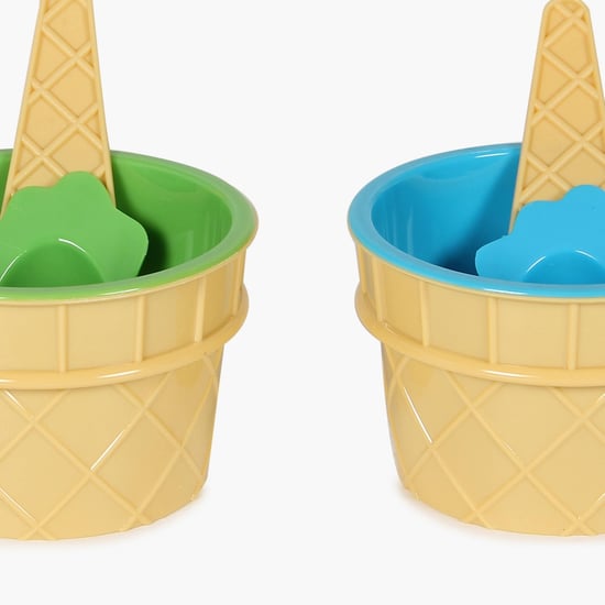Martini Monacco Ice Cream Cups with 2 spoons - 4 Pcs.