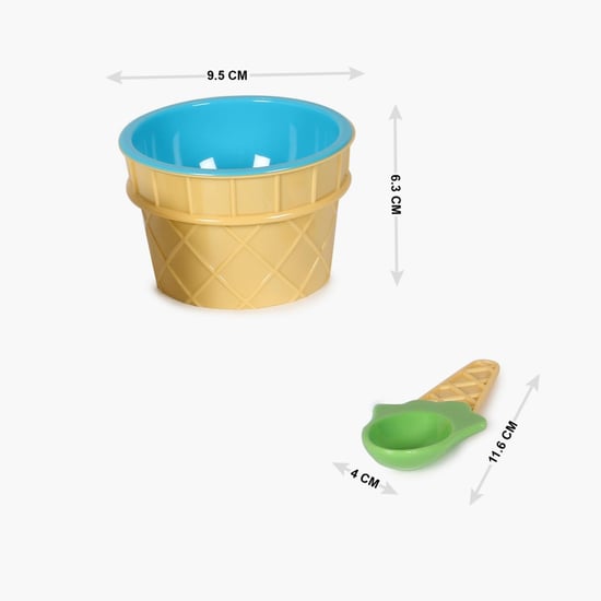 Martini Monacco Ice Cream Cups with 2 spoons - 4 Pcs.