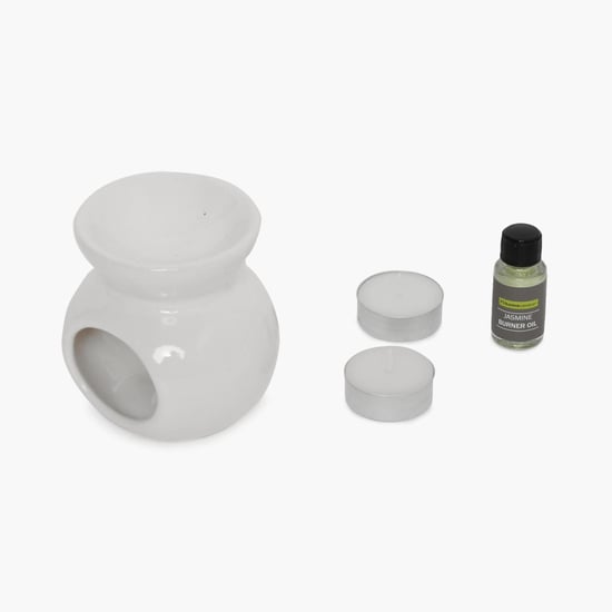 Serene Jasmine Oil Burner Set