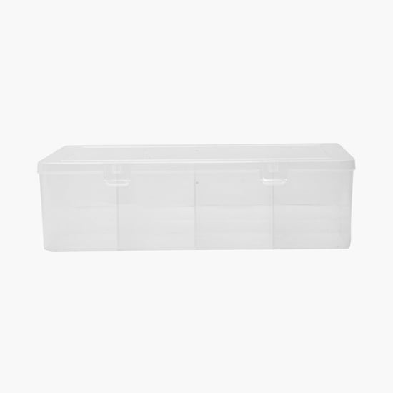 Regan Plastic Storage Box with 8 Compartments | Transparent | Plastic