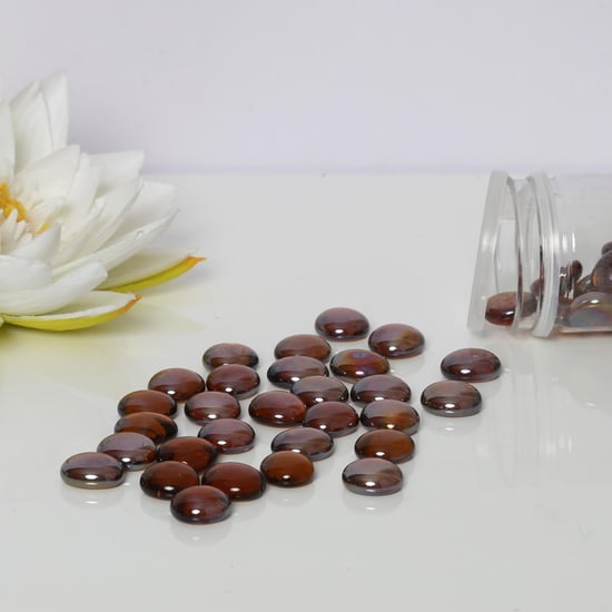 Splendid Redolance Amber Glass Pebbles