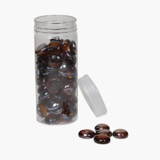 Splendid Redolance Amber Glass Pebbles