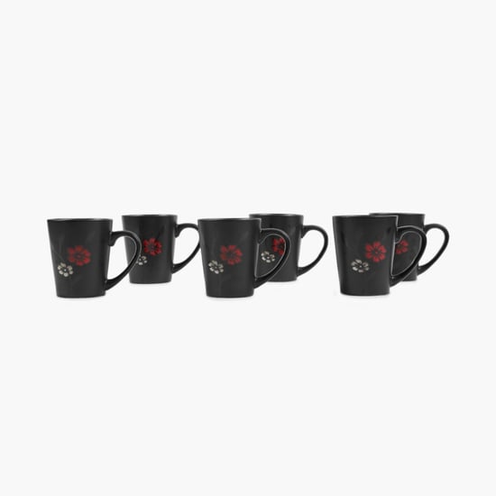 Zade Rollie Glazed Mug Set- 6 Pcs.