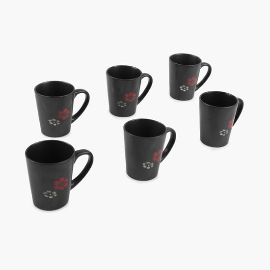 Zade Rollie Glazed Mug Set- 6 Pcs.