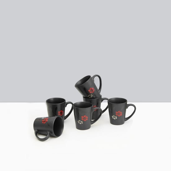 Zade Rollie Glazed Mug Set- 6 Pcs.