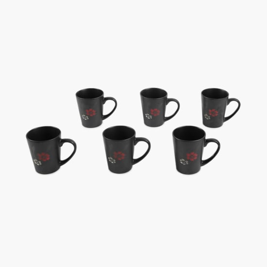 Zade Rollie Glazed Mug Set- 6 Pcs.