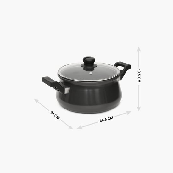 PRESTIGE Clip-On Stainless Steel Handi Cookware With Glass Lid- 5 L