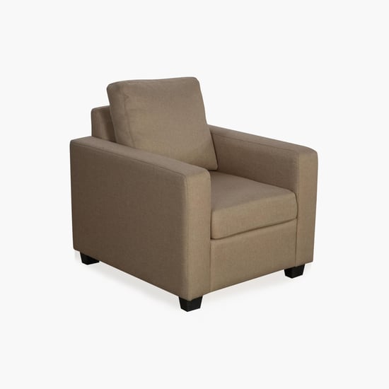 Signature Arden Fabric 1-Seater Sofa - Brown