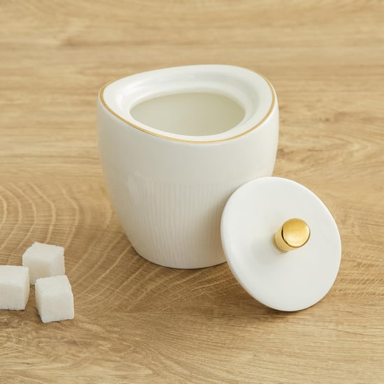 Marshmallow Ceramic Sugar Pot