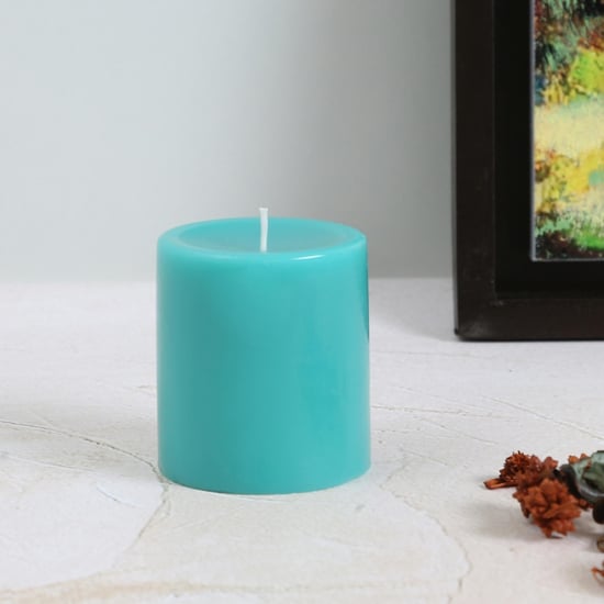 Colour Connect Blueberry Scented Pillar Candle