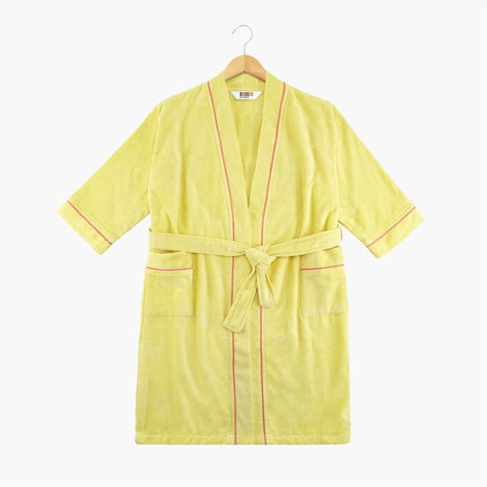 Spaces Large Size Occasions Textured Bathrobe