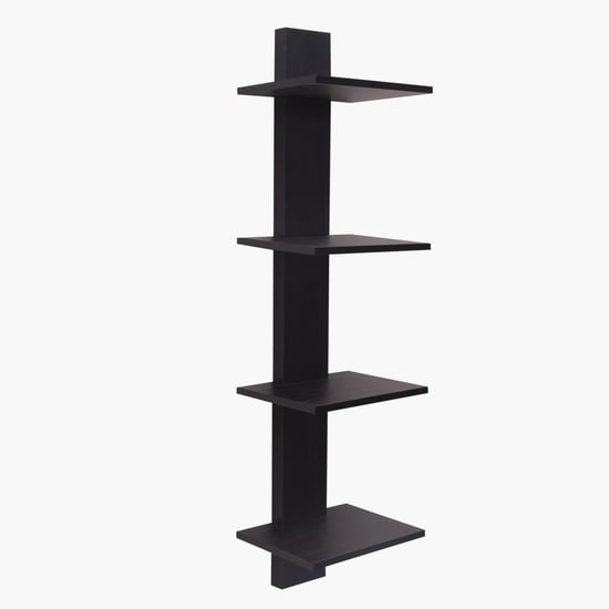 Agnes 4-Tier Cantilevered Wall Shelf - Wenge