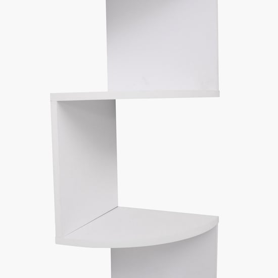 Kate 5-Tier Corner Shelf - White