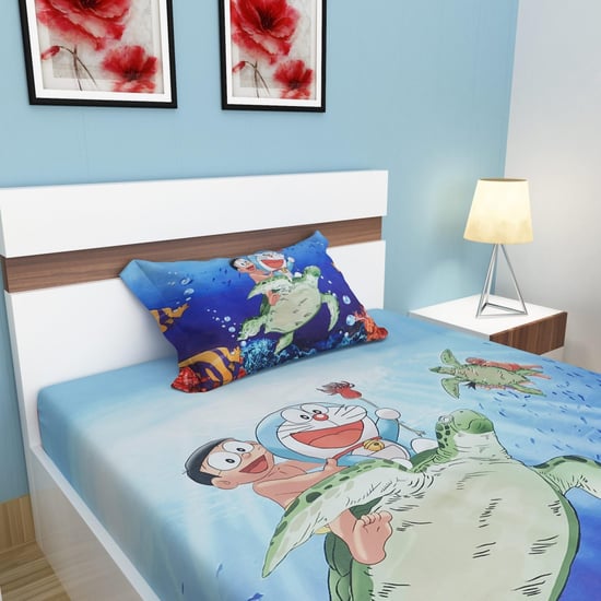 Doraemon Single Bedsheet Set- 2 Pcs.
