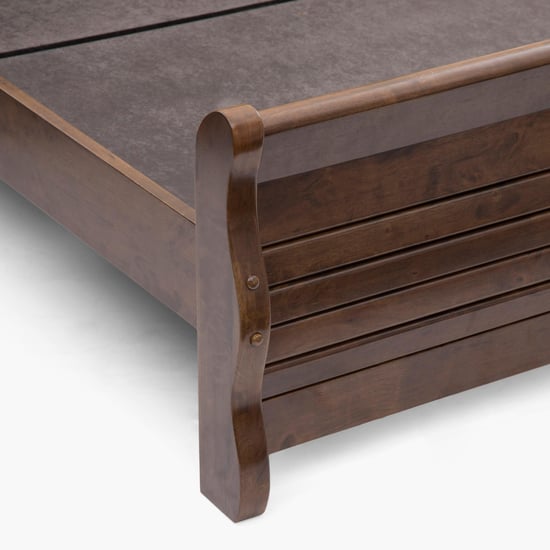 Fern Queen Bed - Brown