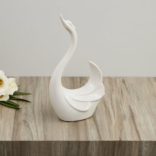 Vitara Textured Abstract Swan With Raised Head