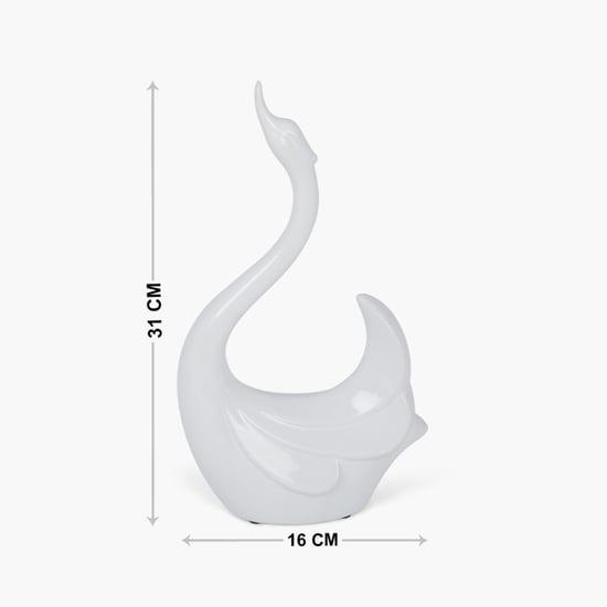 Vitara Textured Abstract Swan With Raised Head