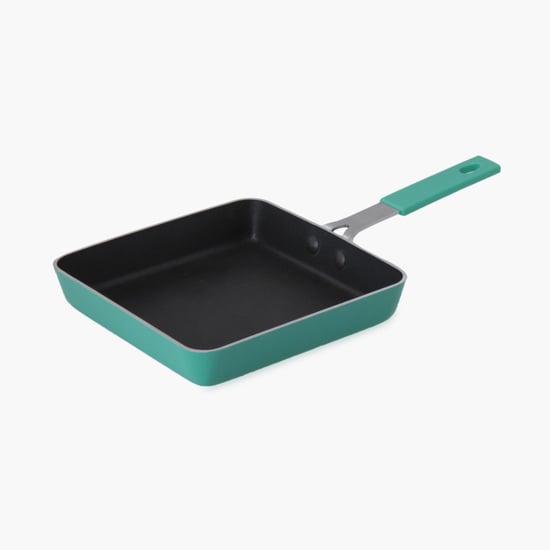 Sydney-Turtle Solid Frying Pa - Aluminium - Mini Square Pan - 27 cm x 15 cm x 2.8 cm - Blue
