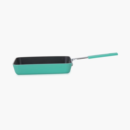 Sydney-Turtle Solid Frying Pa - Aluminium - Mini Square Pan - 27 cm x 15 cm x 2.8 cm - Blue