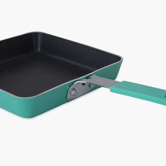 Sydney-Turtle Solid Frying Pa - Aluminium - Mini Square Pan - 27 cm x 15 cm x 2.8 cm - Blue