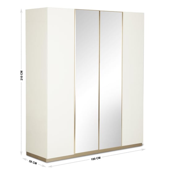 Phoenix Four-Door Wardrobe